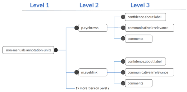 A schematic representation of the tier structure.